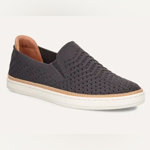 UGG Shoes - UGG Women Sammy Chevron Knit Gray Loafers Slip-On Comfort Size 5.5